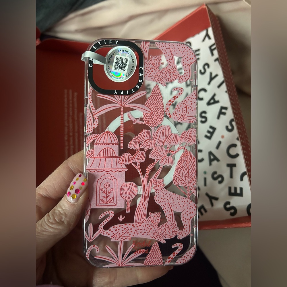 Casetify Jungle Safari Pink Phone Case iPhone 13